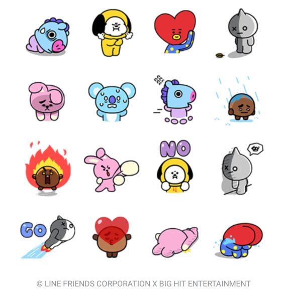 Bt21 BTS Стикеры