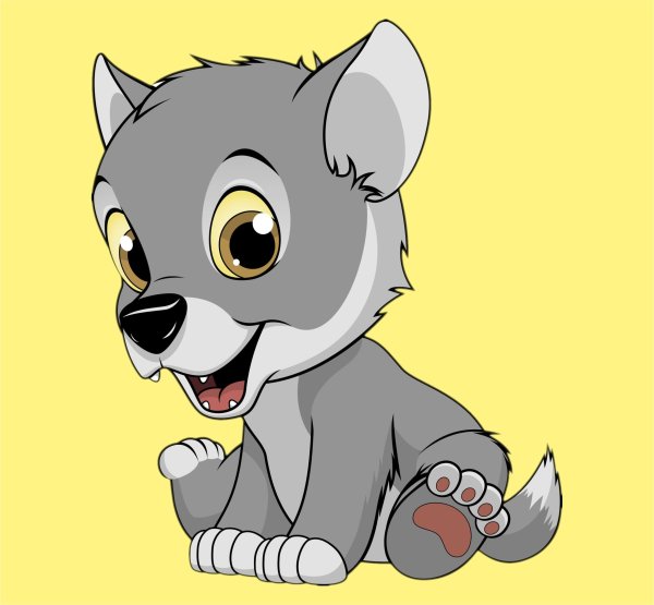 Мультик про маленького волчонка