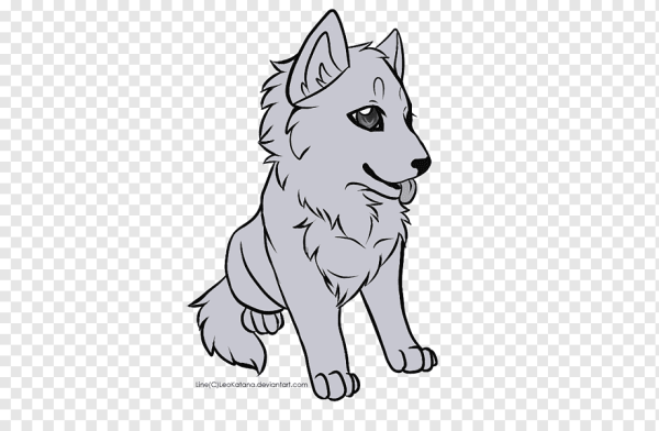 Волчонок рисунок