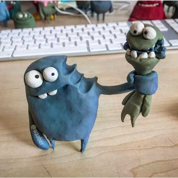 Рисование пластилинография