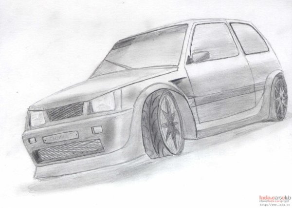 Рисунки для срисовки машины крутые