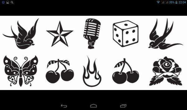 Маленькие цветы эскизы тату