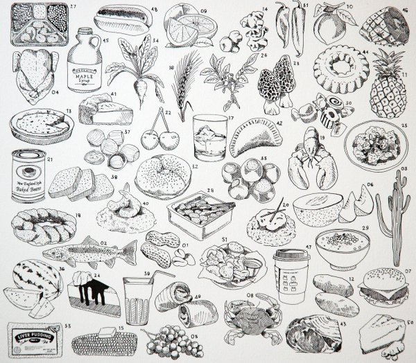 Наклейки черно белые много