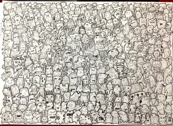 Картинки много черно белые