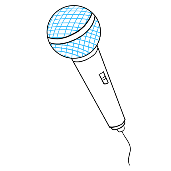 Микрофон нарисованный