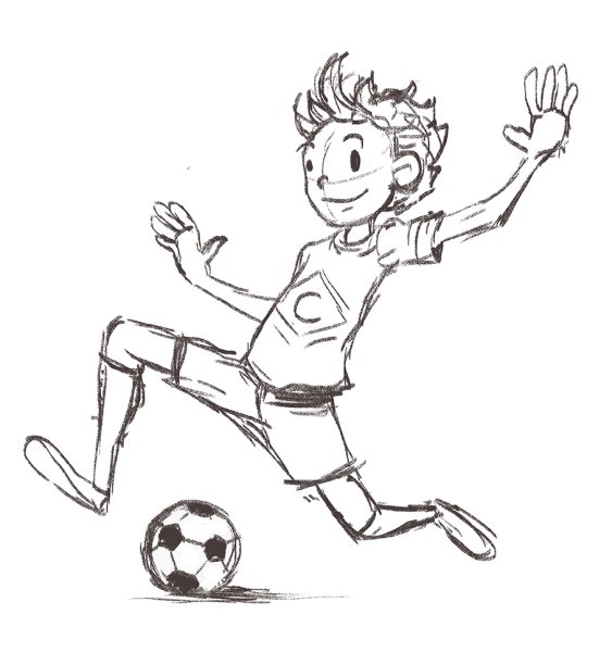 Футбол раскраска для детей