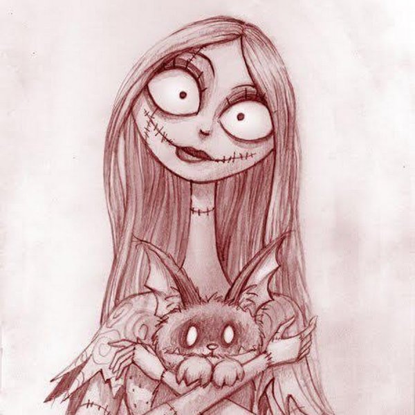 Лёгкие грустные рисунки