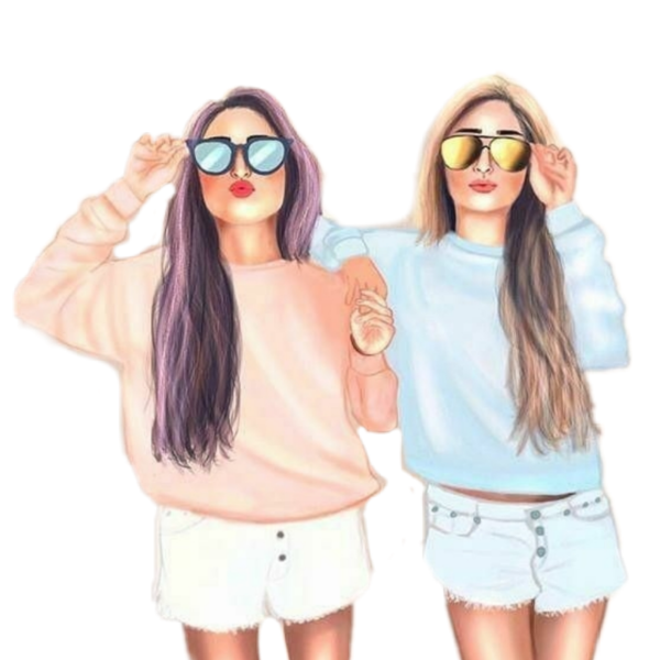 Лучшие подруги мультяшные