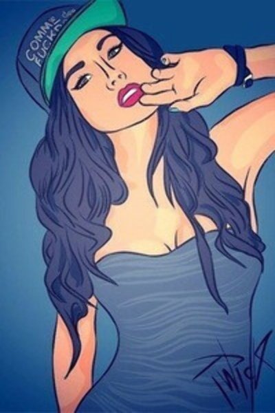 Рисунки девушек на аву