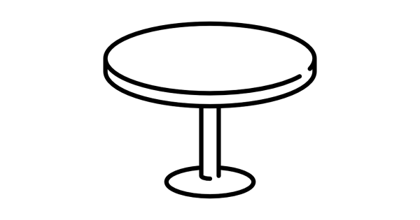 Круглый стол вектор