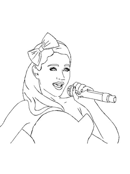 Ариана Гранде раскраска