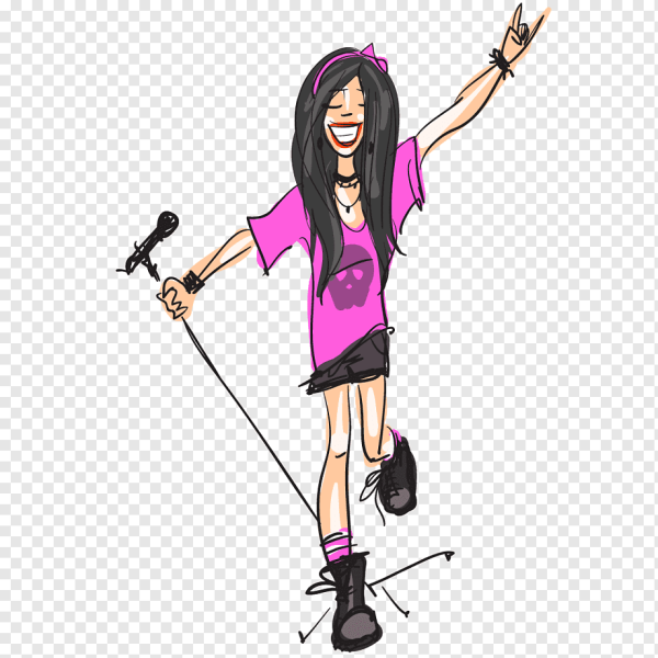 Певица рисунок