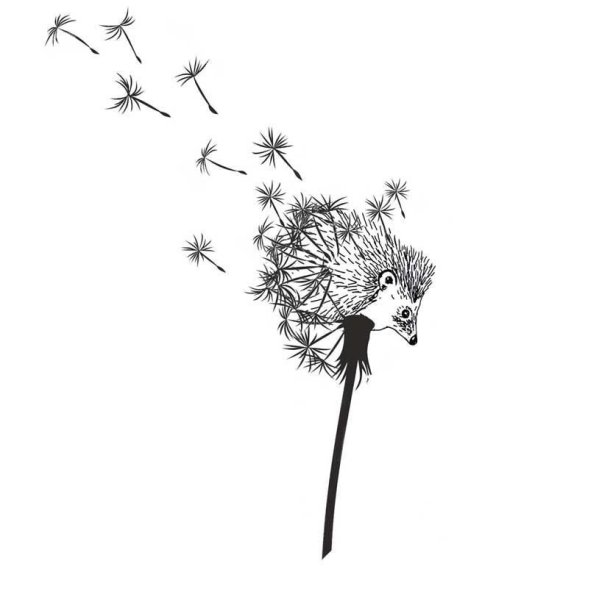 Одуванчик фломастером