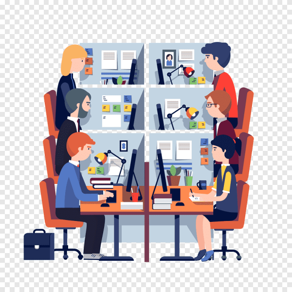 Офисный сотрудник иллюстрация