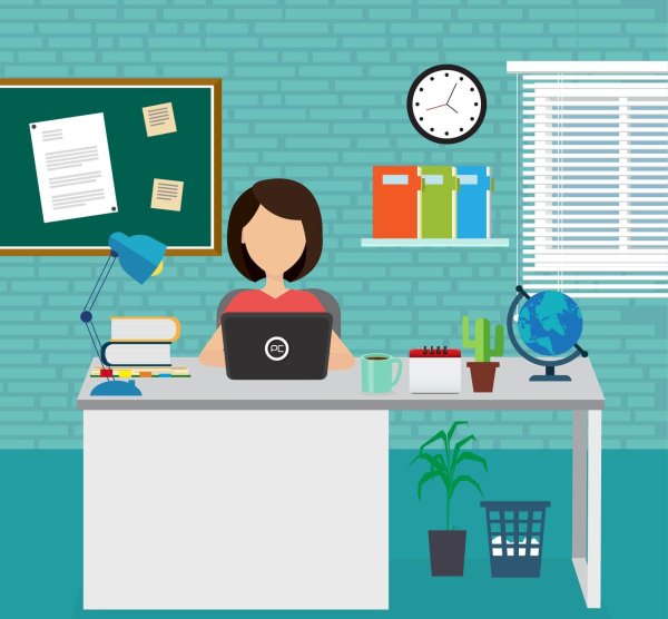 Векторные иллюстрации офис