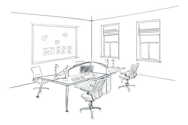 Эскиз кабинета