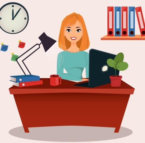 Секретарь мультяшный