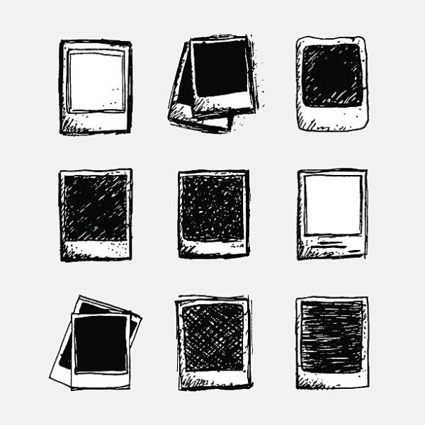 Фотокарточки нарисованные