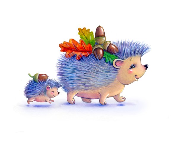 Ежики мультяшные