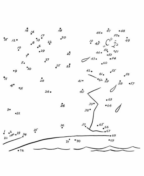 Соединить точки по цифрам