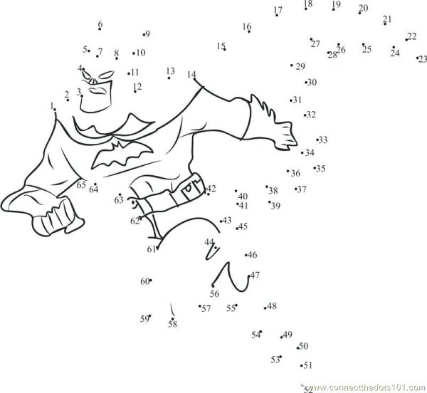 Рисование по точкам с цифрами сложные