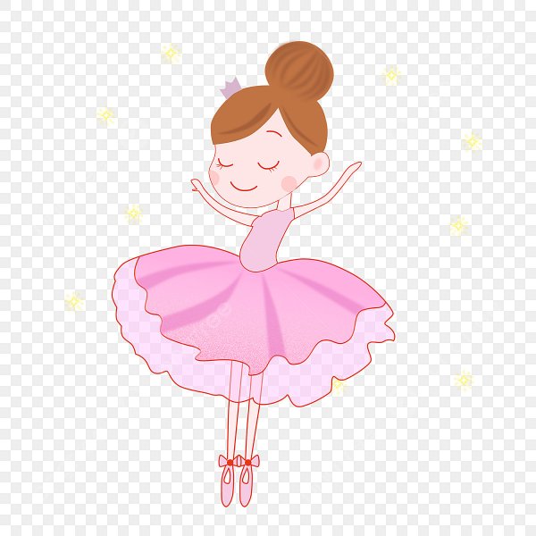 Балерина для рисования для детей