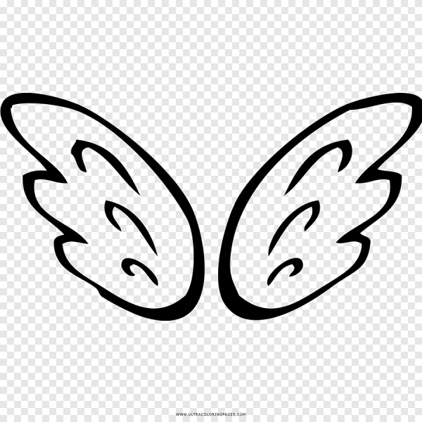 Крылья раскраска для детей