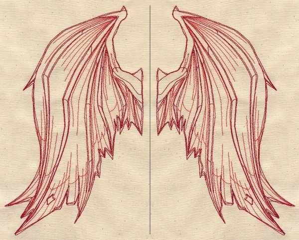 Татуировки на белом фоне Крылья