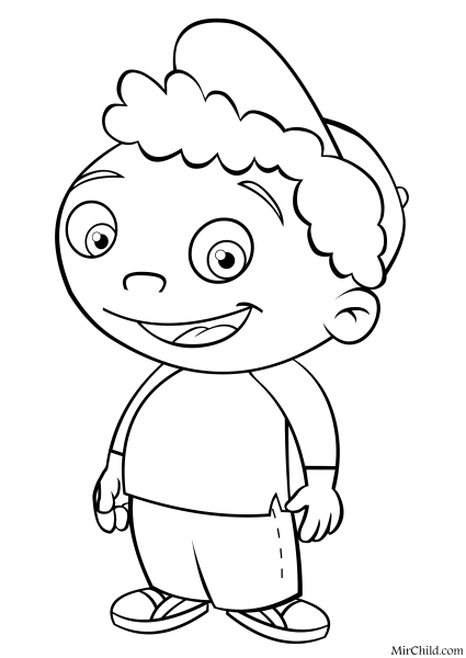 Раскраски маленькие штейны