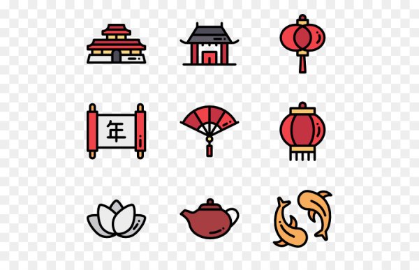 Символы Китая вектор