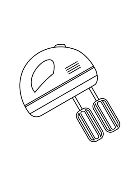 Миксер раскраска для детей