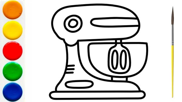 Миксер на прозрачном фоне