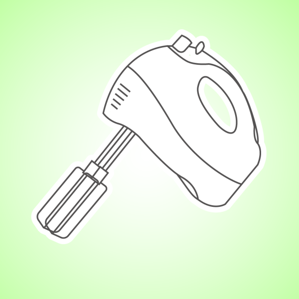 Миксер кухонный вектор