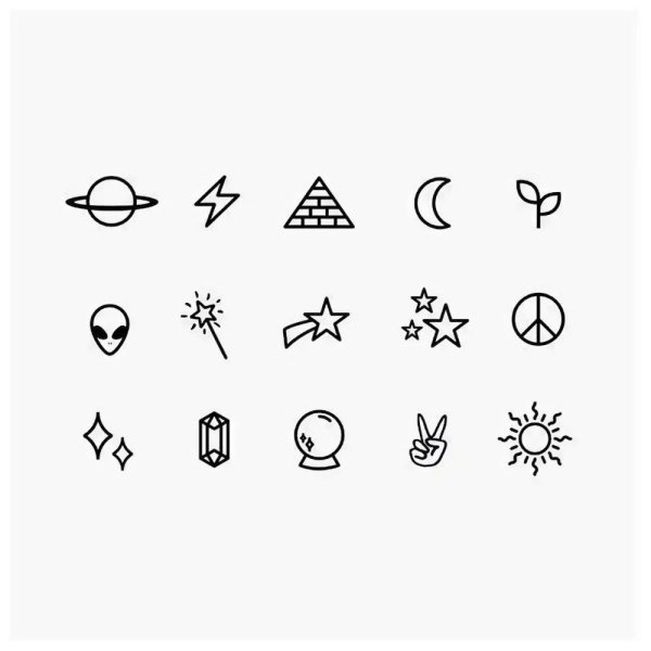 Маленькая тату эскиз