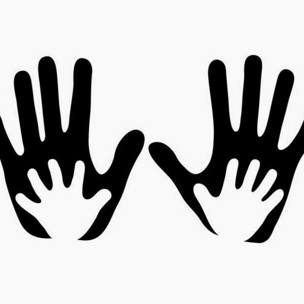 Ладошки черно белые