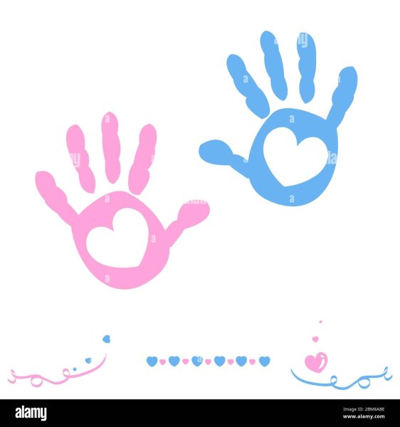 Ладонь раскраска для детей