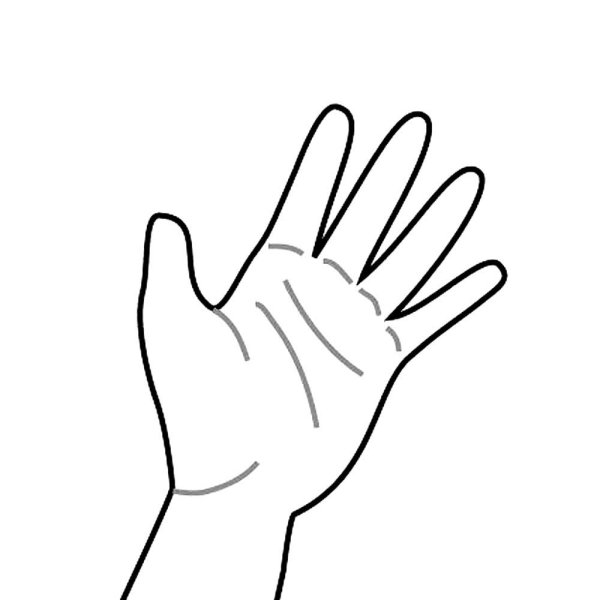 Разноцветные детские ладошки