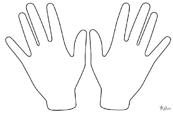 Ладошка контур
