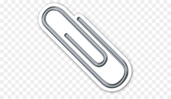 Наклейка скрепка