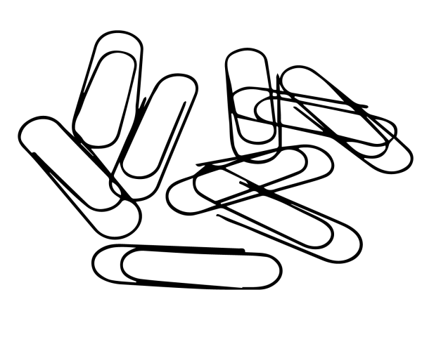 Трафареты скрепка для детей