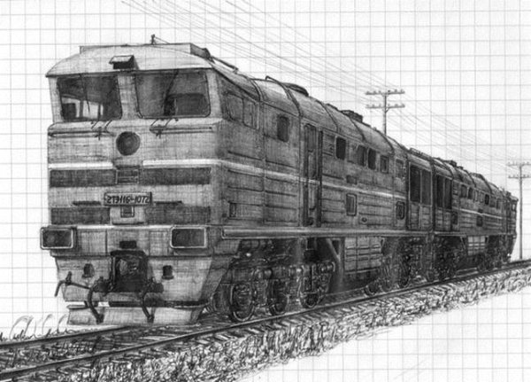 Тепловоз 2тэ116 вектор