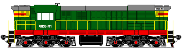Тепловоз чмэ3 вид сбоку