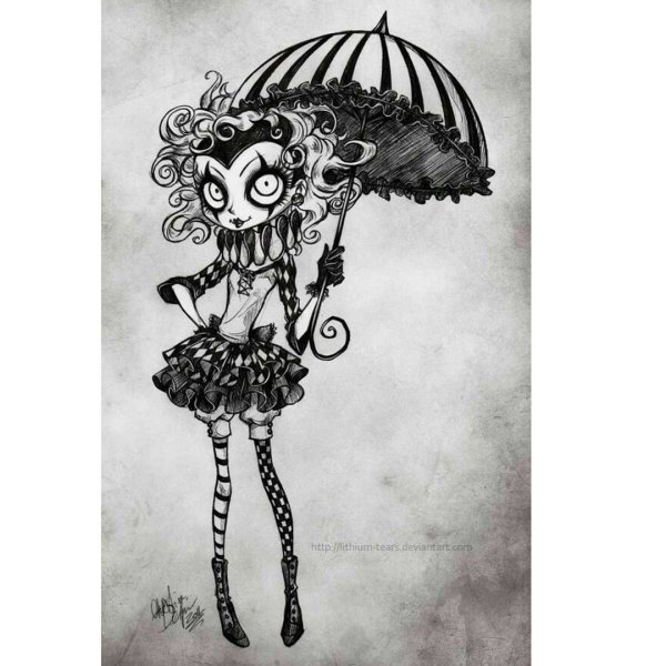 Рисуночки маленькие Гота