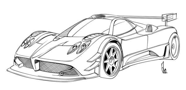 Хонда NSX раскраска