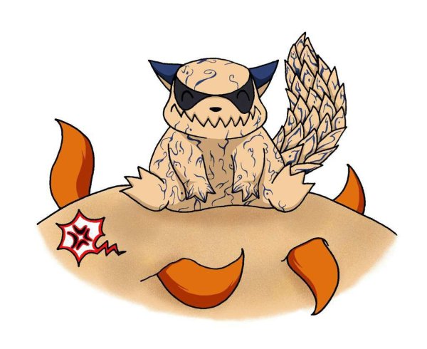 Маленький Шукаку из Наруто