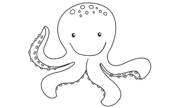 Морские животные раскраска для малышей