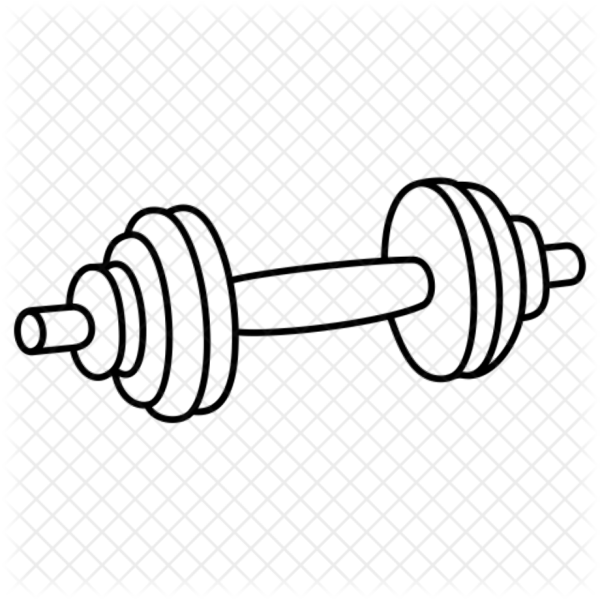 Гантели рисунок