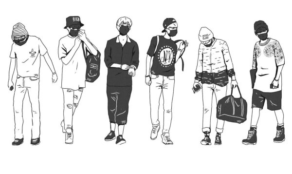 Барт симпсон на скейте