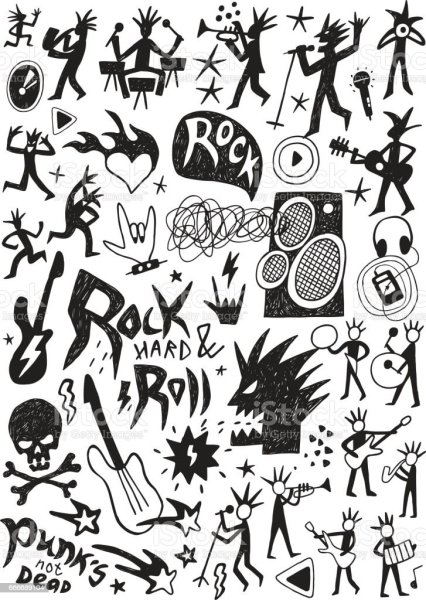 Маленькие рисуночки в стиле панк