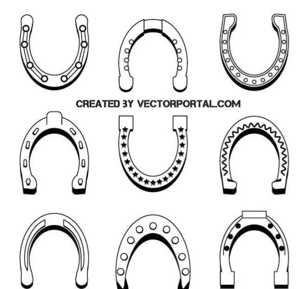 Типы подков для лошадей
